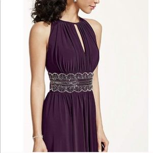 Purple Maxi David’s Bridal Gown